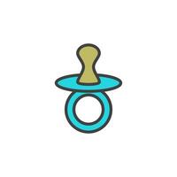 dummy teat icon. sign for mobile concept and web design. Outline vector icon. Symbol, logo illustration. Vector graphics