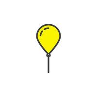 balloon icon. sign for mobile concept and web design. Outline vector icon. Symbol, logo illustration. Vector graphics