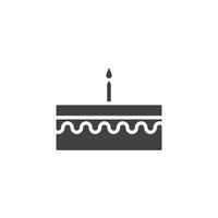 birthday cake icon. sign for mobile concept and web design. Outline vector icon. Symbol, logo illustration. Vector graphics
