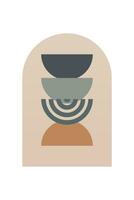 Modern Boho Art Background vector
