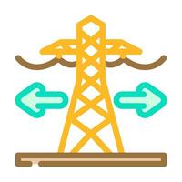 grid expansion electric color icon vector illustration