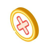 close button isometric icon vector illustration