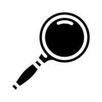 magnifying search glass glyph icon vector illustration