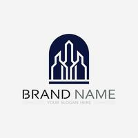 Building logo vector illustration design,Real Estate logo template, Logo symbol icon