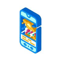 application space exploration isometric icon vector illustration