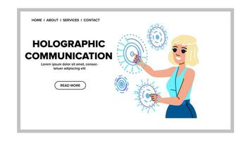 business holographic communication vector