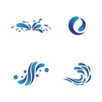 Water wave icon vector