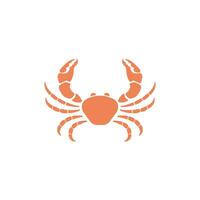 Crab vector icon illustration