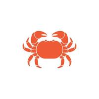 Crab vector icon illustration