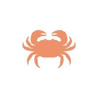 Crab vector icon illustration