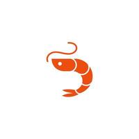 Shrimp vector icon illustration