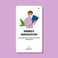 concepto energía innovación vector