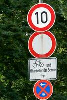 some traffic signs in Germany photo