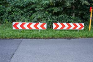 traffic sign red white photo