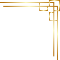 ästhetisch golden Ecke png