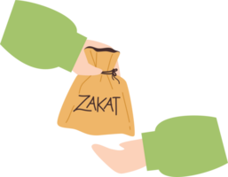 Muslim pay zakat png