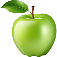 AI generated Green fruit apple natural food. AI Generative png