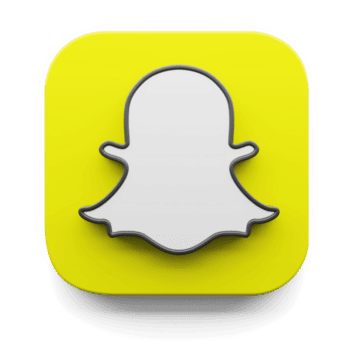 snapchat aplicativo logotipo dentro grande sur estilo 3d render ícone Projeto conceito elemento isolado transparente fundo png