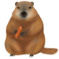 Groundhog Day, perfect for celebrating both winter and the impending arrival of spring. Ready to predict the seasons with charm, whether amidst the cold or as the leaves begin to flourish. png