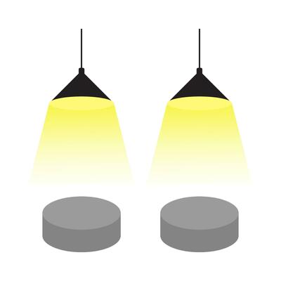 lightning lamp yellow illustration