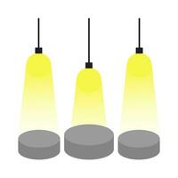 lightning lamp yellow illustration vector
