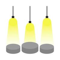 lightning lamp yellow illustration vector