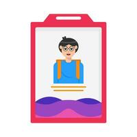 id card illustration vector