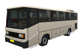 ai gegenereerd comercial toerist bus model, geïsoleerd Aan transparant achtergrond png