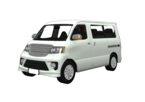 AI generated MPV car isolated on transparent background png