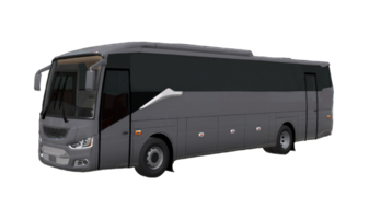 ai generiert kommerziell Tourist Bus Attrappe, Lehrmodell, Simulation, isoliert auf transparent Hintergrund png
