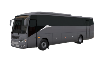 ai gegenereerd comercial toerist bus model, geïsoleerd Aan transparant achtergrond png