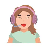 person listening music illustration vector