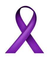 AI generated illustration of purple ribbon for support world cancer day png