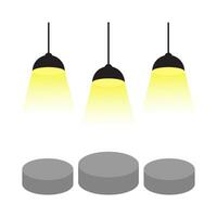 lightning lamp yellow illustration vector