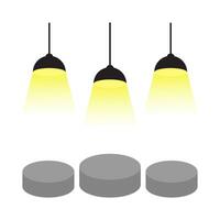 lightning lamp yellow illustration vector