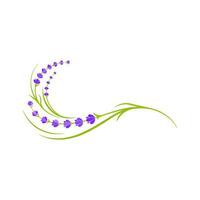 ilustración de icono de vector de flor de lavanda