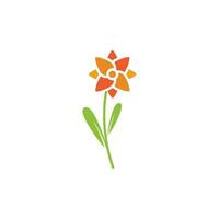 diseño de icono de vector de floristería de belleza