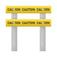 roadblocked caution illustration vector