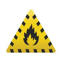 caution in triangle board illustration vector