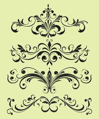 Dividers ornamental collection in hand drawn style elements