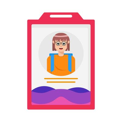 id card illustration