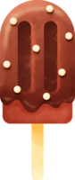 vattenfärg choklad is grädde illustration png