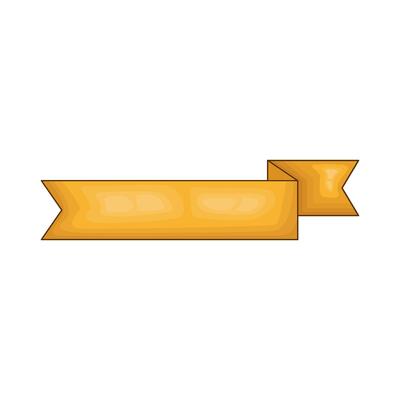 ribbon banner gold illustration
