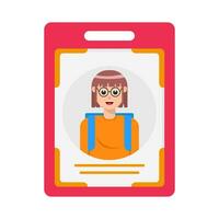 id card illustration vector