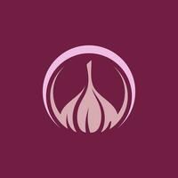 Garlic vector icon illustration design