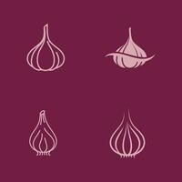 Garlic vector icon illustration design