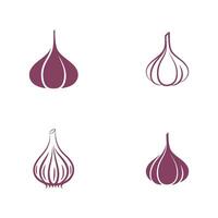 Garlic vector icon illustration design