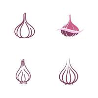 Garlic vector icon illustration design