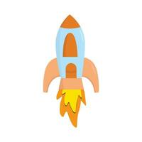 rocket  flying illustration vector