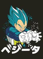 Print dragonball 027 vector